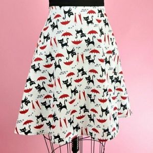 Mandie Bee HB Fashion Twirl Skirt - Umbrella Cats